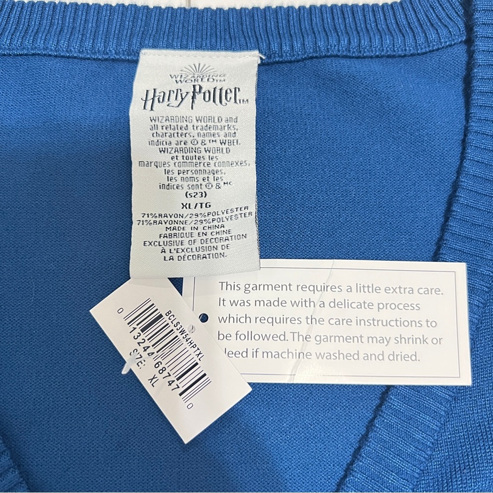 Harry Potter Ravenclaw Cardigan Blue Size XL Casual Spring Preppy Academia - Picture 3 of 10